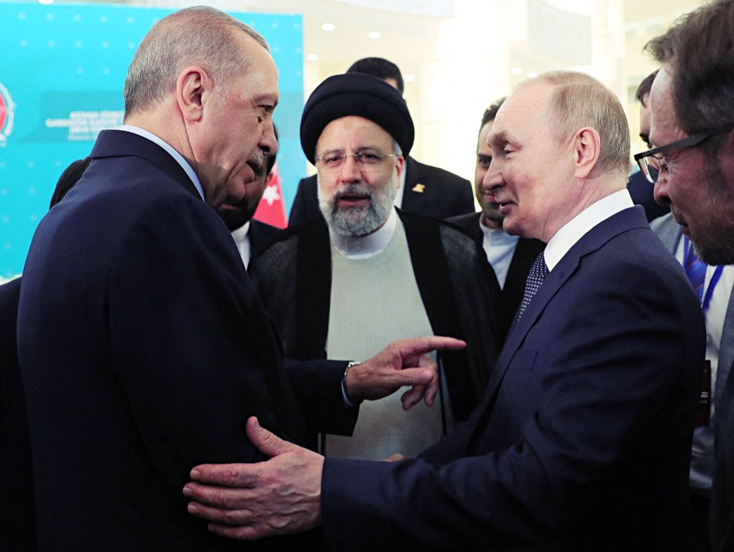 土耳其總統厄多安與俄羅斯總統普丁。 圖／法新社