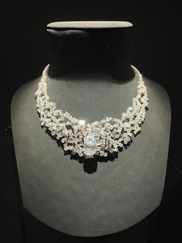 現場單價最高的Dior Print Vendôme鑽石項鍊，鑲嵌11.58克拉 ...