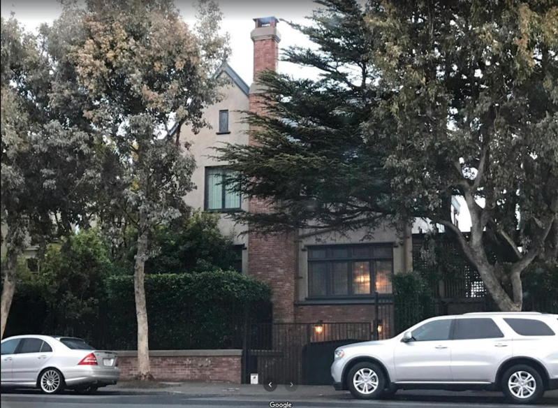 祖克柏（Mark Zuckerberg）位于旧金山的房子已卖出。图／取自Google网站。(photo:UDN)