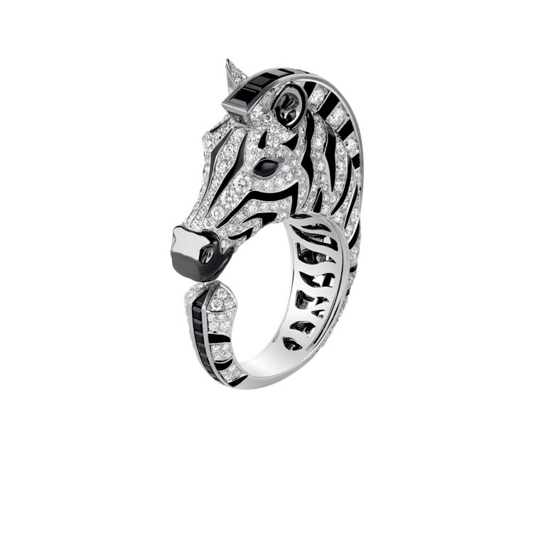 Boucheron Animaux系列Zebra戒指，鑲嵌274顆圓形鑽石約2....