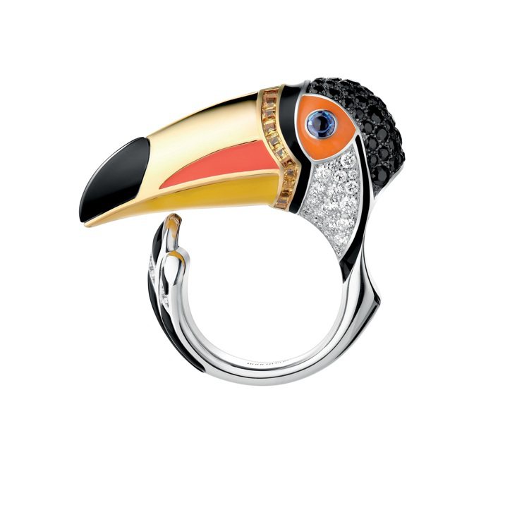 Boucheron Animaux系列Toucan戒指，鑲嵌49顆圓形鑽石約0....