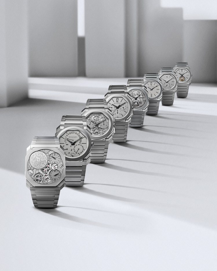 寶格麗歡慶OCTO系列十周年，Octo Finissimo為屢破世界紀錄的超薄系列腕表。圖／寶格麗提供