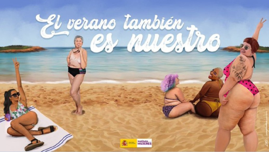 西班牙平等部發起了一個口號為「夏天也是我們的」創意夏季活動，鼓勵所有身材與體型的...