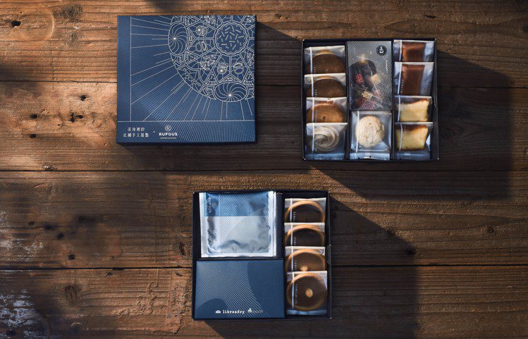 深法×Rufous Coffee Rosters中秋禮盒，雙層組內含10款點心，...