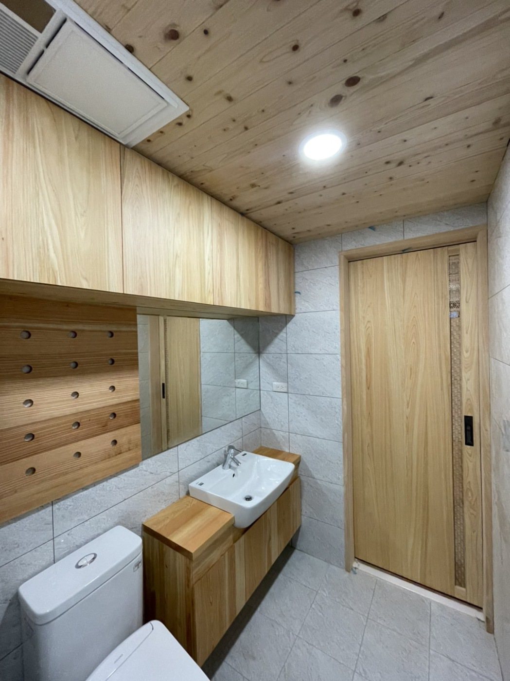 日本木材應用於浴室實景。 日本木材輸出協會/提供