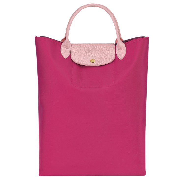 LE PLIAGE RE-PLAY系列桃粉色手提包，3,400元。圖／瓏驤提供