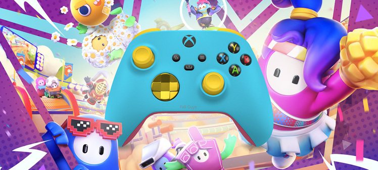 Xbox Design Lab提供以《糖豆人》為靈感的俏皮Q萌糖果色設計。圖／台...