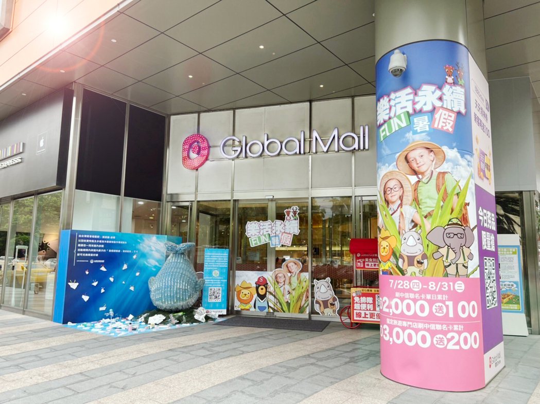 時序進入八月，暑假倒數一個月，環球購物中心Global Mall「樂活永續FUN...