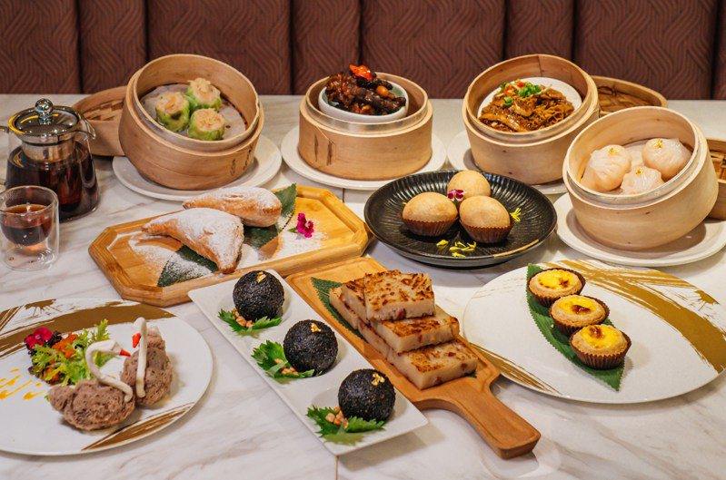 玖尹推出「仲夏港點午茶時光」套餐，4款指定點心組合價699元。圖／玖尹提供
