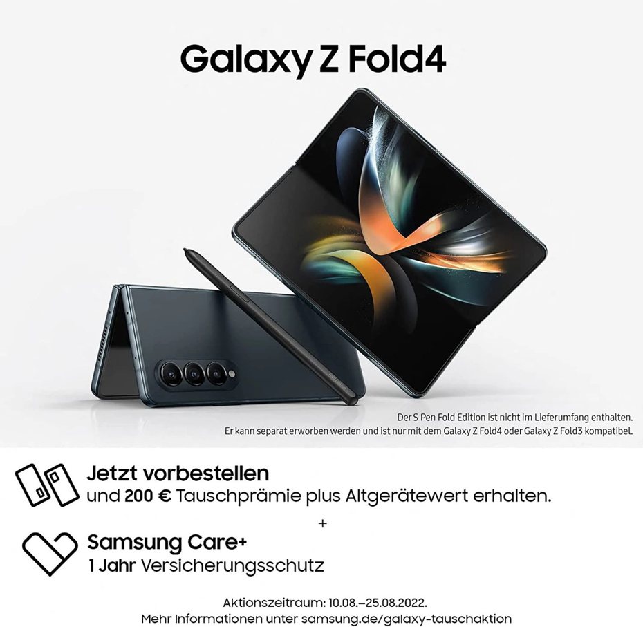 荷蘭亞馬遜意外曝光Galaxy Z Fold4商品頁面，將有幻影黑、米色與灰綠可挑選。（翻攝自9to5google）