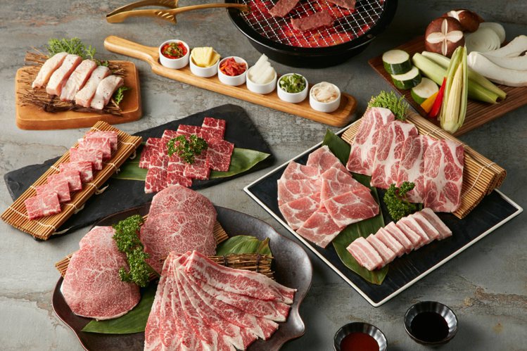 「原燒大豐盛和牛烤肉組」集合日本和牛雪花、澳洲和牛五花等8款肉品，早鳥價1,98...