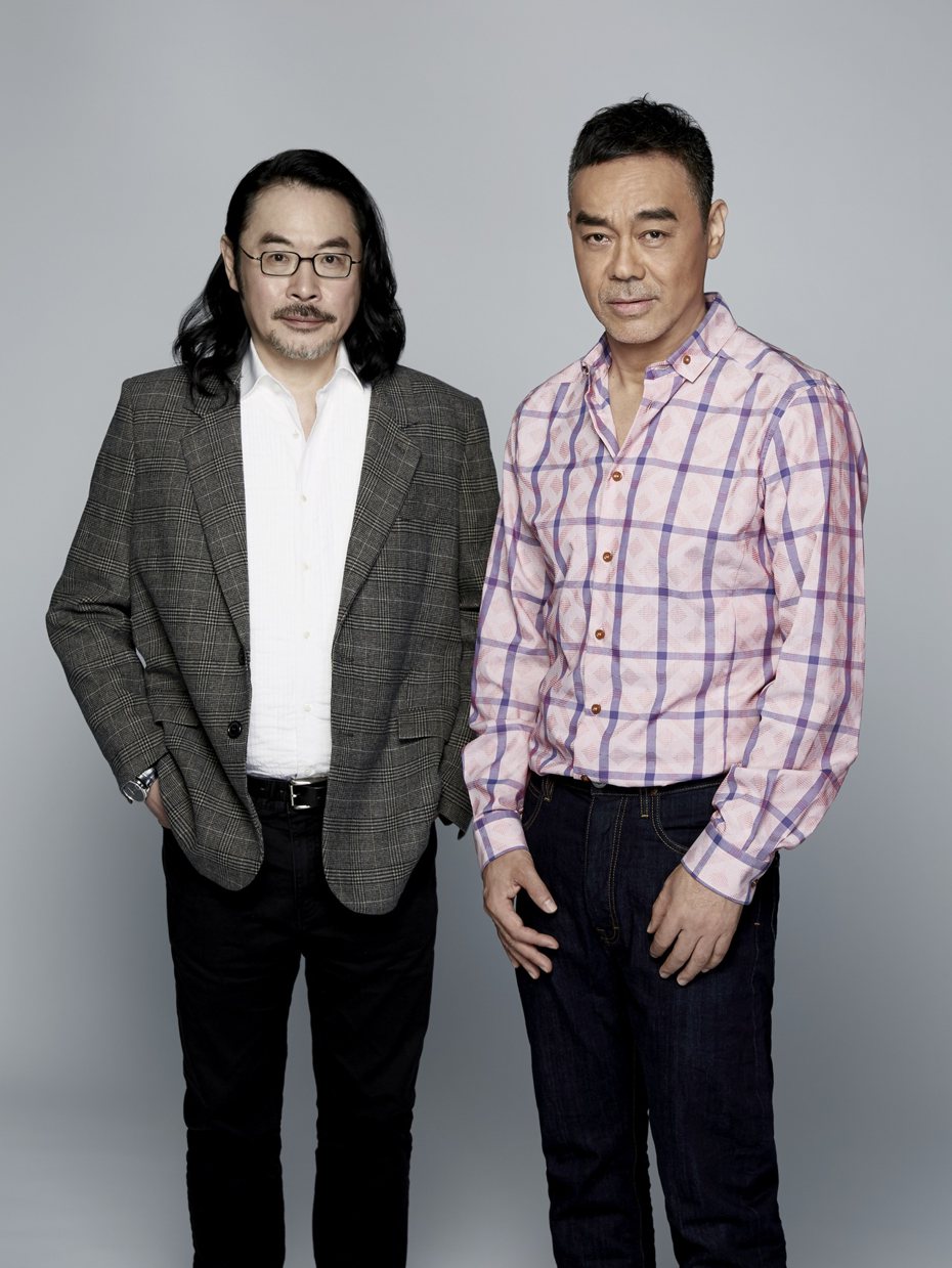 韋家輝(左)表示太常和劉青雲合作，兩人有好交情。圖／華映提供