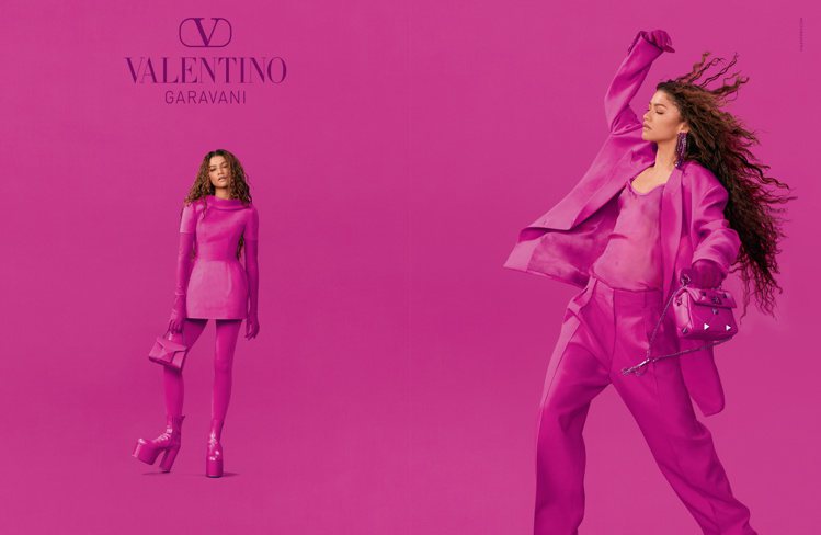 Valentino邀請品牌代言人Zendaya入鏡全新Pink PP系列廣告形象...