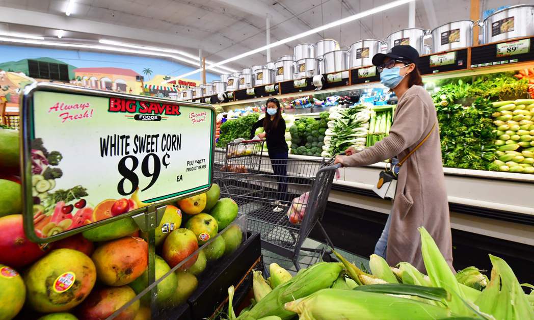 美國食品價格仍在以43年來最快速度上揚。法新社