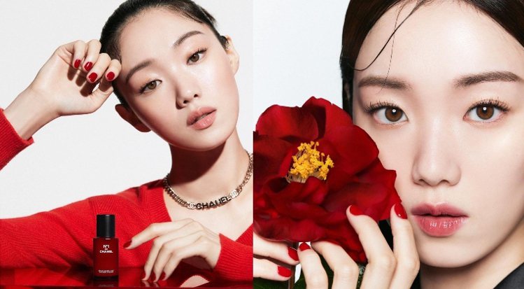 李聖經在2021年接下香奈兒的韓國美容大使，在山茶花系列中經常看到她的廣告形象。圖／擷自 李聖經 instagram