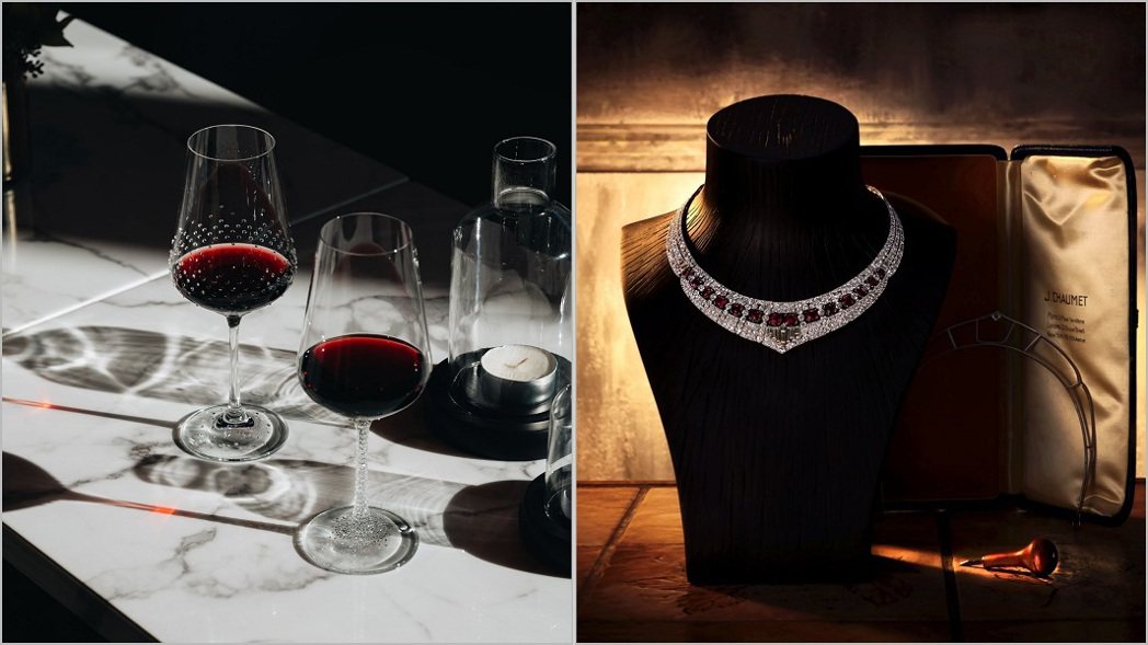左圖為傑凱國際《奧地利專業技術工藝品牌Grandi-會呼吸的酒杯》右圖為嘉記寶石...