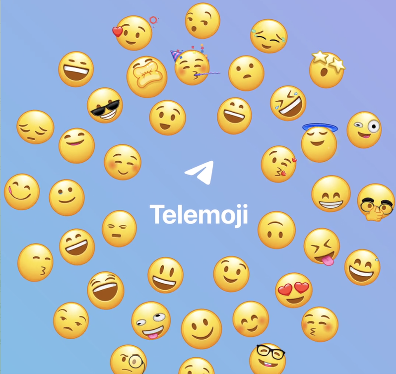 Telegram推出動態表情符號卻遭蘋果審查未通過，讓Telegram執行長直呼：「根本嫉妒我們的設計」。圖擷自Durov's Channel