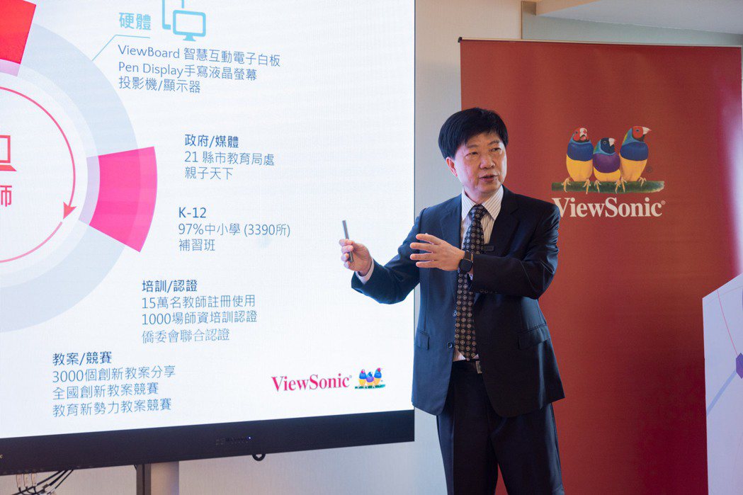 ViewSonic董事長朱家良闡述從硬體公司成功轉型為解決方案公司的成果，並分享...