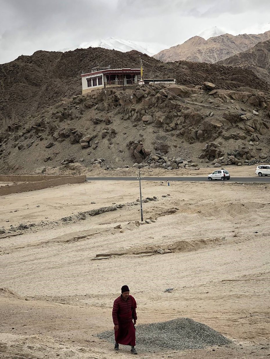 外交部政次田中光拍攝的拉達克的喇嘛。 中央社／印度台北協會提供