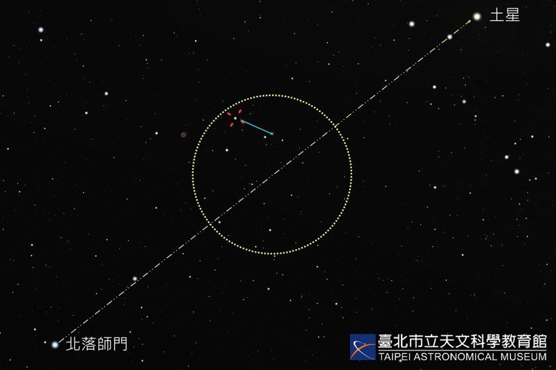 4號小行星灶神星（4 Vesta）在最亮時可以達到肉眼可見程度（6等以上）。圖/台北天文館提供