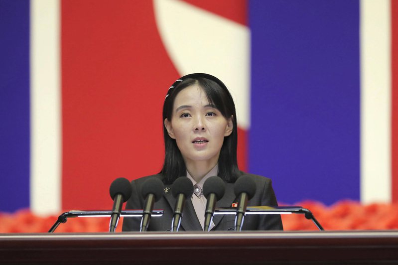 北韓領導人金正恩的胞妹、勞動黨副部長金與正。美聯社