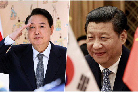 南韓總統尹錫悅（左）與中國國家主席習近平（右）。 圖／美聯社、路透社
