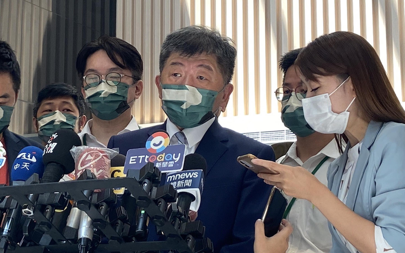 民進黨台北市長參選人陳時中今早出席醫事團體後援會成立大會。記者鍾維軒／攝影