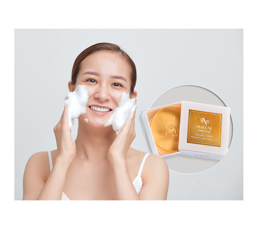 使用正確的方式洗臉，是肌膚保養的第一步。 圖／MALENE提供