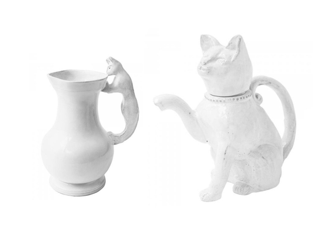 貓咪花瓶和茶壺。圖／ART HAUS提供