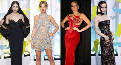 泰勒絲水晶透視裝好身材全看光、巴西天后蜘蛛網遮乳疑露點　2022年VMA紅毯女星超敢穿
