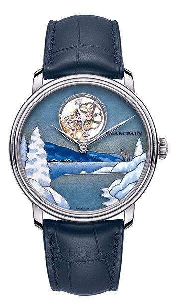 藝術大師系列汝拉湖雪景12日動力儲存一分鐘飛行陀飛輪腕表，612萬元，全世界限量...