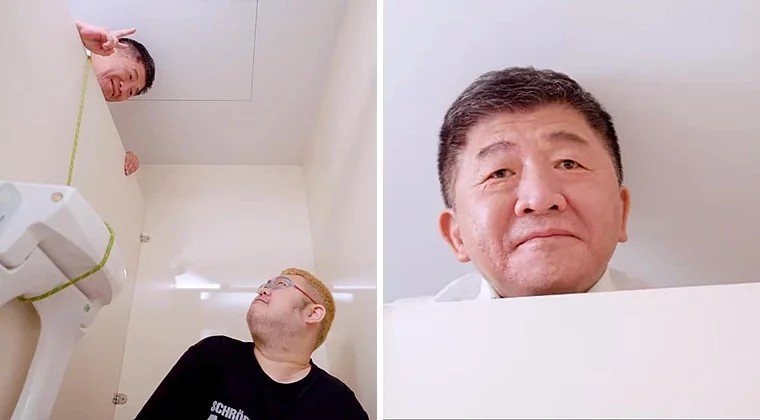 民進黨台北市長候選人陳時中的政策影片中出現類似偷窺片段（左上、左下）。 圖／取自徐巧芯臉書