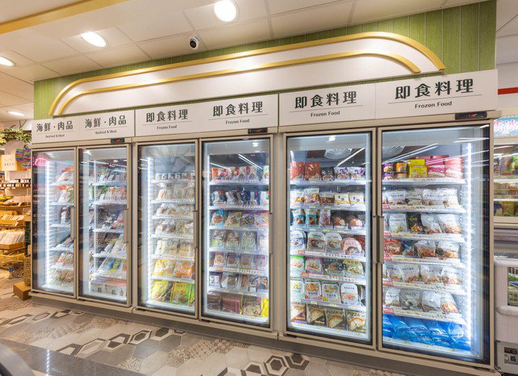「OPEN!MART」冷凍即食料理的比例佔專區超過5成。圖／7-ELEVEN提供