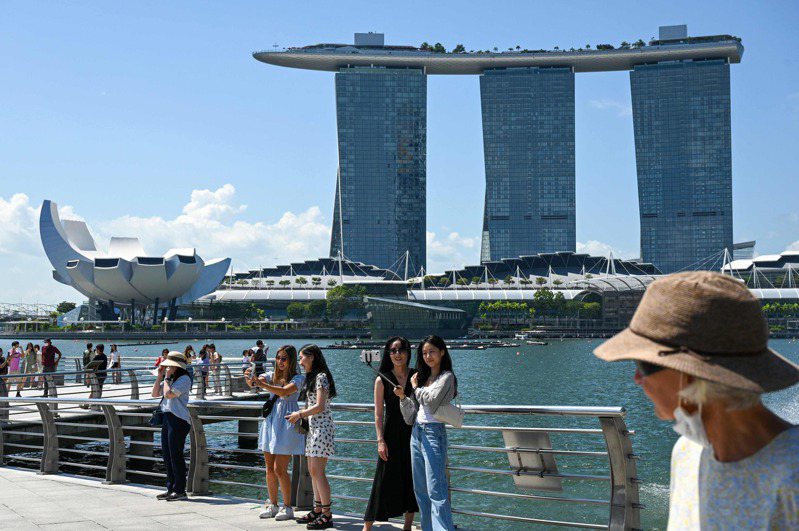 新加坡遊客。 法新社