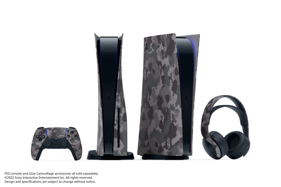 SIET宣布將推出PlayStation周邊設備深灰迷彩系列。圖／SIET提供