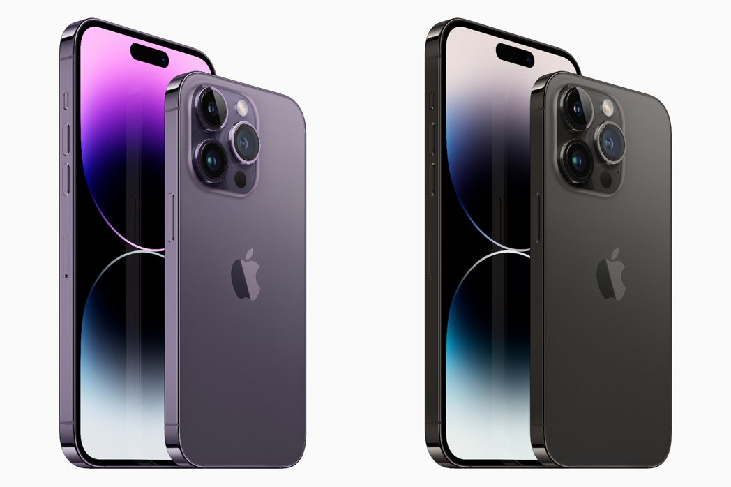 iPhone 14 Pro深紫色與太空黑新色登場 圖／Apple提供