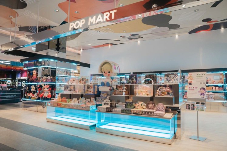 POP MART泡泡瑪特全台首間實體店進駐新光三越A11。圖／POP MART提...