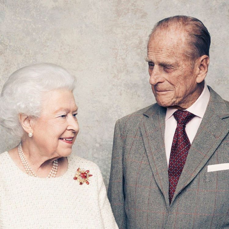 英國女王伊莉莎白二世與菲利普親王。 圖／擷自Instagram/
theroy...