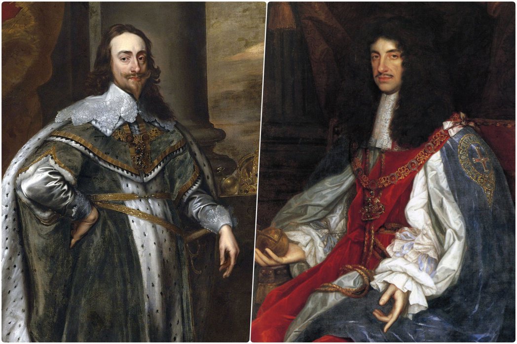歷史課本上的「查理一世」（圖左）跟「查理二世」（圖右），都跟英國歷史上短命的共和...
