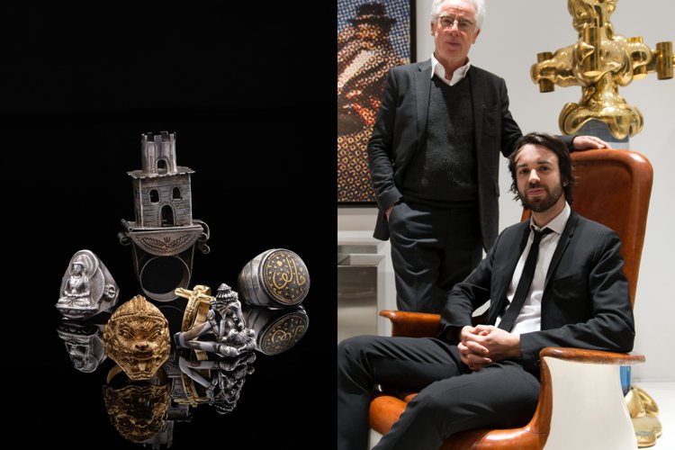 梵克雅寶L'ÉCOLE珠寶藝術學院在香港舉辦 「男士戒指:Yves Gastou傳奇珍藏」展覽。圖／梵克雅寶提供
