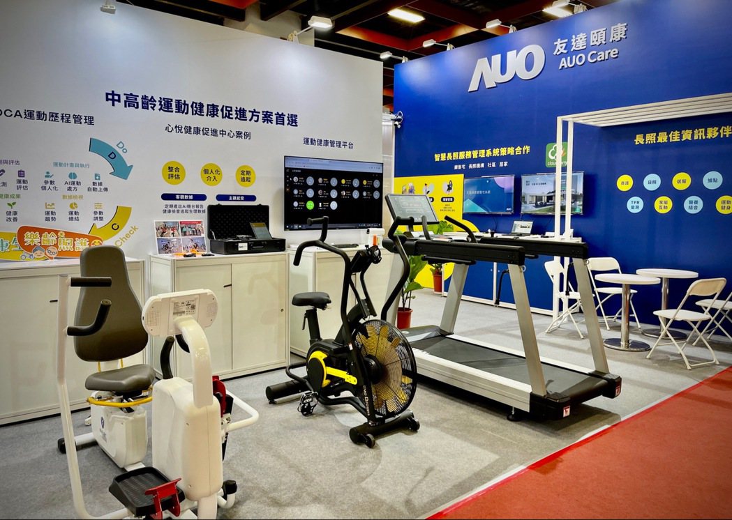 友達頤康參加2022台北國際照顧科技應用展，展示智慧雲端管理與照護系統。業者/提...