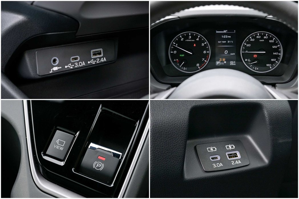 大改款第三代Subaru Crosstrek並未改搭全數為儀表，另外在前、後座各...