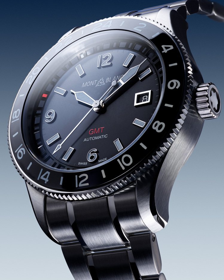 1858系列GMT日期顯示自動腕表，11萬9,300元。圖 / Montblan...