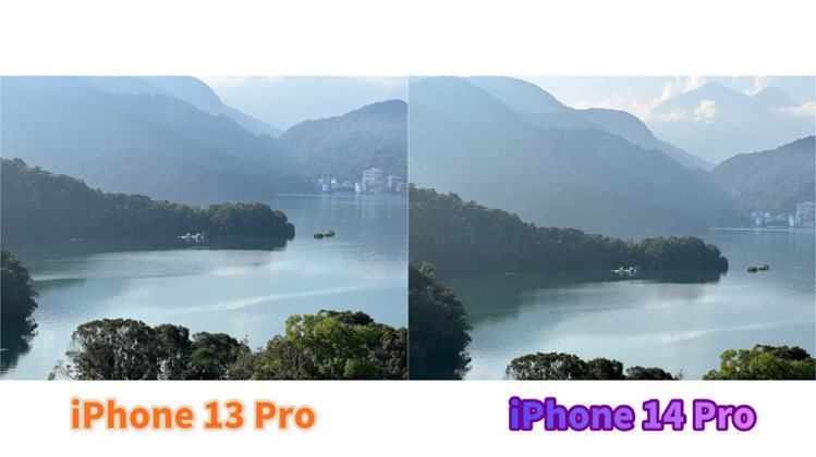 日間光線良好時iPhone 14 Pro與iPhone 13 Pro的拍攝差異不...
