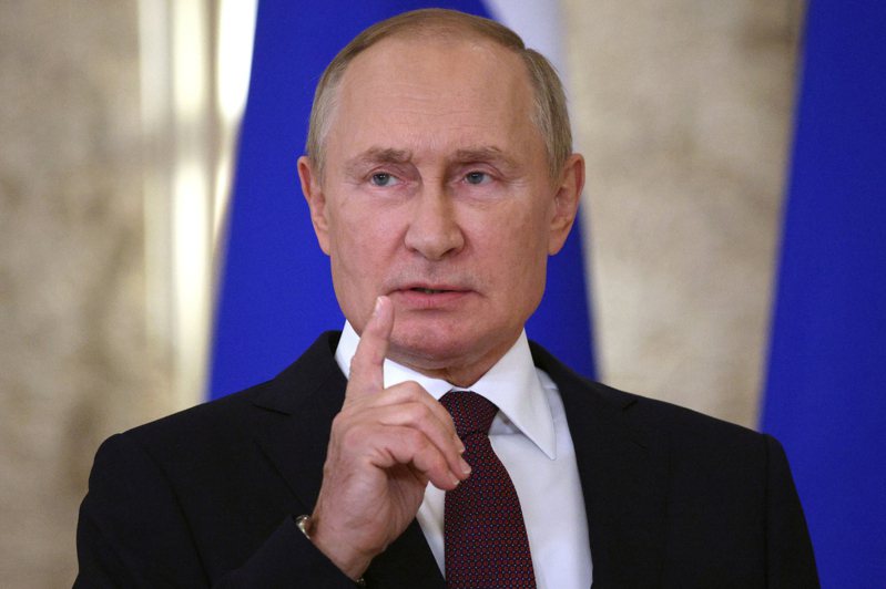俄罗斯总统普亭放话，俄罗斯一定会夺下乌东顿巴斯地区。（美联社）(photo:UDN)