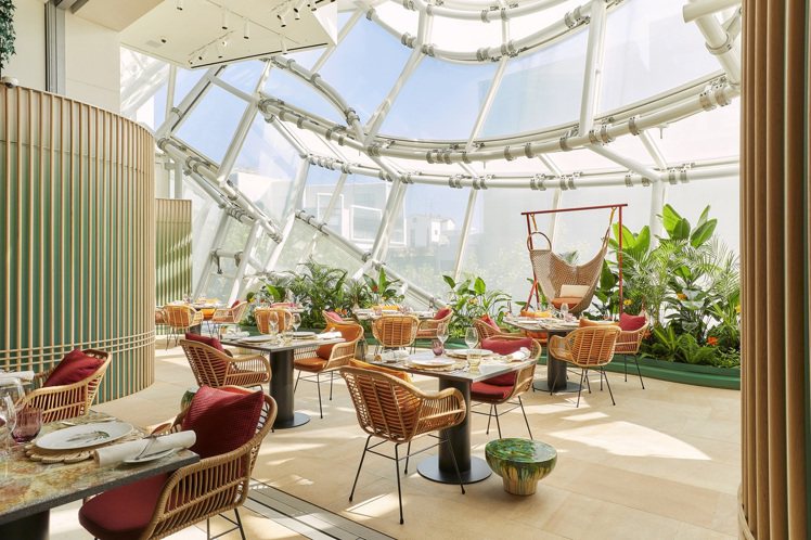 「Alain Passard at Louis Vuitton」期間限定餐廳位於路易威登首爾旗艦店的4樓。圖／路易威登提供