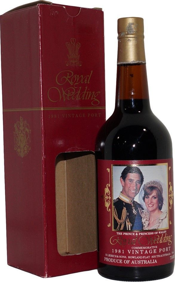 查爾斯王子時期與戴妃的婚禮紀念酒，是一瓶年份波特。photo by grays
