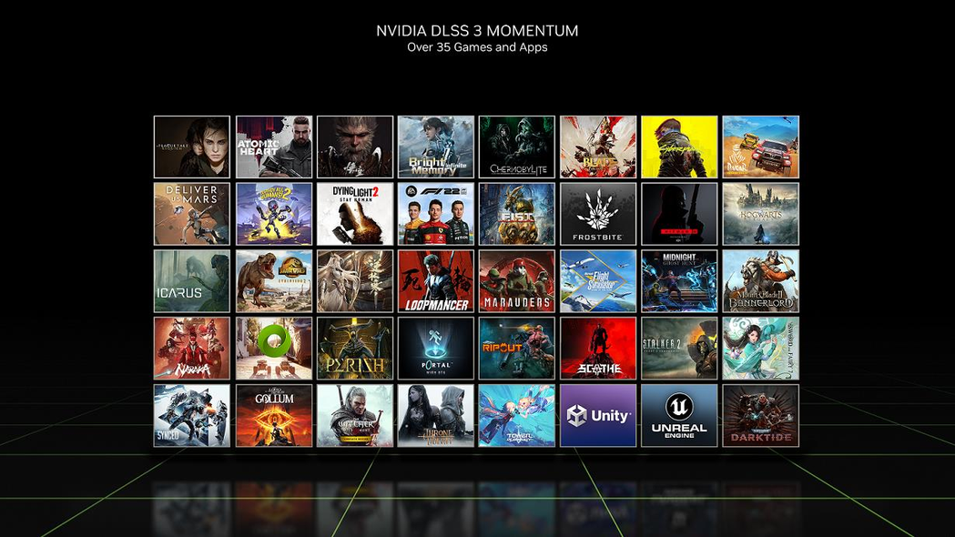 NVIDIA 最新 DLSS 3 晶片，已獲超過 35 款遊戲和應用程式整合導入...