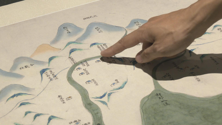 國立故宮博物院典藏的「乾隆台灣輿圖」25個點位，結合數位與互動觀察形式，展現跨時空古今風貌。圖／民眾提供