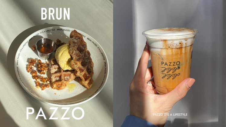 PAZZO首間品牌形象概念店，邀請早午餐名店「BRUN不然」進駐二樓。圖／PAZ...
